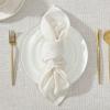 imageLaura Ashley Dothan Luxury Linen Blend Tablecloth for Formal Dining Holiday Wedding or Party 60quot x 84quot Taupe18 x 18 Set of 8 Square Napkins