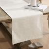 imageLaura Ashley Dothan Luxury Linen Blend Tablecloth for Formal Dining Holiday Wedding or Party 60quot x 84quot Taupe90 x 16 Rectangular Runner