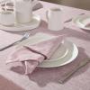 imageLaura Ashley Harper Luxuriously Smooth Fabric Tablecloth for Formal or Casual Dining Holiday Banquet Wedding or Party 60quot x 102quot IvoryBlush