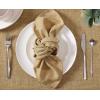 imageLaura Ashley Harper Luxuriously Smooth Fabric Tablecloth for Formal or Casual Dining Holiday Banquet Wedding or Party 60quot x 102quot IvoryGold