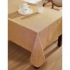 imageLaura Ashley Harper Luxuriously Smooth Fabric Tablecloth for Formal or Casual Dining Holiday Banquet Wedding or Party 60quot x 102quot IvoryGold