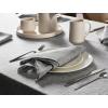 imageLaura Ashley Harper Luxuriously Smooth Fabric Tablecloth for Formal or Casual Dining Holiday Banquet Wedding or Party 60quot x 102quot IvoryGray