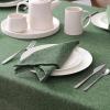 imageLaura Ashley Harper Luxuriously Smooth Fabric Tablecloth for Formal or Casual Dining Holiday Banquet Wedding or Party 60quot x 102quot IvoryGreen