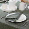 imageLaura Ashley Harper Luxuriously Smooth Fabric Tablecloth for Formal or Casual Dining Holiday Banquet Wedding or Party 60quot x 102quot IvoryOlive