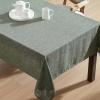 imageLaura Ashley Harper Luxuriously Smooth Fabric Tablecloth for Formal or Casual Dining Holiday Banquet Wedding or Party 60quot x 102quot IvoryOlive