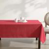imageLaura Ashley Harper Luxuriously Smooth Fabric Tablecloth for Formal or Casual Dining Holiday Banquet Wedding or Party 60quot x 102quot IvoryRed