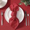 imageLaura Ashley Harper Luxuriously Smooth Fabric Tablecloth for Formal or Casual Dining Holiday Banquet Wedding or Party 60quot x 102quot IvoryRed
