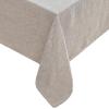 imageLaura Ashley Harper Luxuriously Smooth Fabric Tablecloth for Formal or Casual Dining Holiday Banquet Wedding or Party 60quot x 102quot IvoryTaupe