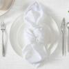 imageLaura Ashley Harper Luxuriously Smooth Fabric Tablecloth for Formal or Casual Dining Holiday Banquet Wedding or Party 60quot x 102quot IvoryWhite