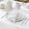 imageLaura Ashley Harper Luxuriously Smooth Fabric Tablecloth for Formal or Casual Dining Holiday Banquet Wedding or Party 60quot x 102quot IvoryWhite