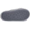 imageLaura Ashley Ladies All Over Plush WMemory Foam SlippersAlpine Grey