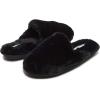 imageLaura Ashley Ladies All Over Plush WMemory Foam SlippersBlack