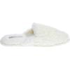 imageLaura Ashley Ladies All Over Plush WMemory Foam SlippersOffwhite