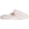 imageLaura Ashley Ladies All Over Plush WMemory Foam SlippersPink