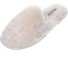 imageLaura Ashley Ladies All Over Plush WMemory Foam SlippersPink