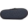 imageLaura Ashley Ladies Animal Leopard Plush Cross Band Slippers With Memory Foam InsoleBlack Plaid