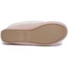 imageLaura Ashley Womens Micro Suede Memory Foam Moccasin Slippers Warm Fuzzy Rubber Bottom Indoor Outdoor Faux Fur House ShoesPink