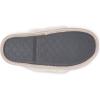 imageLaura Ashley Womens Plush Memory Foam Wide Collar Fleece Spa Scuff Slippers Fuzzy Warm Faux Fur Slip On House Shoes SlipperOat Milk