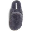 imageLaura Ashley Ladies All Over Plush WMemory Foam SlippersDark Grey