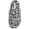 imageLaura Ashley Ladies All Over Plush WMemory Foam SlippersGrey Cheetah