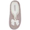 imageLaura Ashley Womens Memory Foam Slip On Terry Cloth Clog Slippers Ladies Fuzzy Rubber Bottom Fur Bedroom House ShoesStone Velour