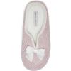 imageLaura Ashley Womens Memory Foam Slip On Terry Cloth Clog Slippers Ladies Fuzzy Rubber Bottom Fur Bedroom House ShoesVintage Pink Velour