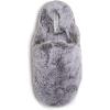 imageLaura Ashley Womens Soft Plush Memory Foam Scuff Slippers Warm Fuzzy Fluffy Bedroom Slipper Ladies Faux Fur Slip On House ShoesGrey Tipped