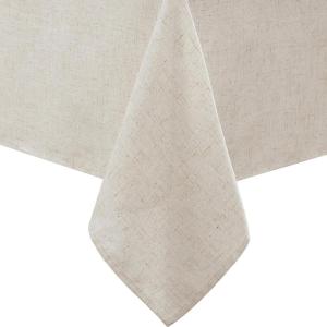 imageLaura Ashley Dothan Luxury Linen Blend Tablecloth for Formal Dining Holiday Wedding or Party 60quot x 84quot Taupe120 x 60 Rectangular Tablecloth