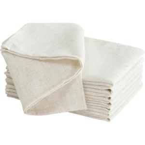 imageLaura Ashley Dothan Luxury Linen Blend Tablecloth for Formal Dining Holiday Wedding or Party 60quot x 84quot Taupe18 x 18 Set of 8 Square Napkins
