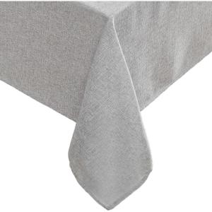 imageLaura Ashley Harper Luxuriously Smooth Fabric Tablecloth for Formal or Casual Dining Holiday Banquet Wedding or Party 60quot x 102quot IvoryGrey