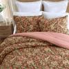 imageLaura Ashley  FullQueen Comforter Set Soft Cotton Bedding with Matching Shams Floral Home Decor OekoTex Certified Bloomsbury Brown FullQueenBloomsbury Brown