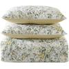 imageLaura Ashley  FullQueen Comforter Set Soft Cotton Bedding with Matching Shams Floral Home Decor OekoTex Certified Bloomsbury Brown FullQueenCountry Meadow Gold