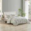 imageLaura Ashley  FullQueen Comforter Set Soft Cotton Bedding with Matching Shams Floral Home Decor OekoTex Certified Bloomsbury Brown FullQueenCountry Meadow Gold