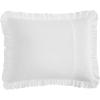 imageLaura Ashley  Queen Comforter Reversible Bedding Set with Matching Shams Ruffled Home Decor Dorm Room Essentials Eyelet Ruffle White QueenEyelet Ruffle White