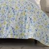 imageLaura Ashley Comforter Soft Reversible Bedding Set Includes Matching Bonus Euro Shams ampamp Throw Pillows Queen Nora BlueYellowGreenWhiteQueen