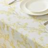 imageLaura Ashley Decorative Tablecloth Wrinkle and Stain Resistant Spillproof Water Repellent Easy Care Washable Polyester Fabric for Dining Kitchen Holiday and Party 60quot x 84quot Apple BlossomForsythia
