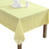 imageLaura Ashley Decorative Tablecloth Wrinkle and Stain Resistant Spillproof Water Repellent Easy Care Washable Polyester Fabric for Dining Kitchen Holiday and Party 60quot x 84quot Apple BlossomYellow