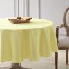imageLaura Ashley Decorative Tablecloth Wrinkle and Stain Resistant Spillproof Water Repellent Easy Care Washable Polyester Fabric for Dining Kitchen Holiday and Party 60quot x 84quot Apple BlossomYellow