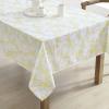 imageLaura Ashley Decorative Tablecloth Wrinkle and Stain Resistant Spillproof Water Repellent Easy Care Washable Polyester Fabric for Dining Kitchen Holiday and Party 60quot x 84quot Apple BlossomForsythia