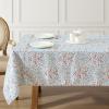 imageLaura Ashley Decorative Tablecloth Wrinkle and Stain Resistant Spillproof Water Repellent Easy Care Washable Polyester Fabric for Dining Kitchen Holiday and Party 60quot x 84quot Apple BlossomReindeer Prance