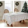 imageLaura Ashley Decorative Tablecloth Wrinkle and Stain Resistant Spillproof Water Repellent Easy Care Washable Polyester Fabric for Dining Kitchen Holiday and Party 60quot x 84quot Apple BlossomReindeer Prance