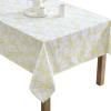 imageLaura Ashley Decorative Tablecloth Wrinkle and Stain Resistant Spillproof Water Repellent Easy Care Washable Polyester Fabric for Dining Kitchen Holiday and Party 60quot x 84quot Apple BlossomForsythia