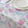 imageLaura Ashley Decorative Tablecloth Wrinkle and Stain Resistant Spillproof Water Repellent Easy Care Washable Polyester Fabric for Dining Kitchen Holiday and Party 60quot x 84quot Apple BlossomCosmos