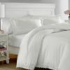imageLaura Ashley Home  Queen Comforter Set Reversible Cotton Bedding with Matching Shams Stylish Home Decor for All Seasons Annabella White QueenWhite