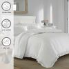imageLaura Ashley Home  Queen Comforter Set Reversible Cotton Bedding with Matching Shams Stylish Home Decor for All Seasons Annabella White QueenWhite