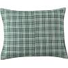 imageLaura Ashley Queen Comforter Set Cotton Reversible Bedding Set Includes Matching Shams with Bonus Euro Shams ampamp Throw Pillow Covers Bramble Floral Green QueenBramble Floral Green