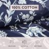 imageLaura Ashley Queen Comforter Set Cotton Reversible Bedding Set Includes Matching Shams with Bonus Euro Shams ampamp Throw Pillow Covers Branch Toile Blue QueenBranch Toile Blue