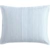imageLaura Ashley Queen Comforter Set Cotton Reversible Bedding Set with Matching Shams Farmhouse Home Dcor Bedford Blue QueenBedford Blue
