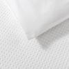 imageLaura Ashley Queen Comforter Set Cotton Reversible Bedding Set with Matching Shams Farmhouse Home Dcor Bedford Blue QueenWaffle Pique White