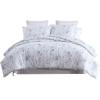 imageLaura Ashley Queen Comforter Set Reversible Cotton Bedding with Matching Shams Farmhouse Home Decor Dorm Room Essentials Belinda Blue QueenBelinda Blue